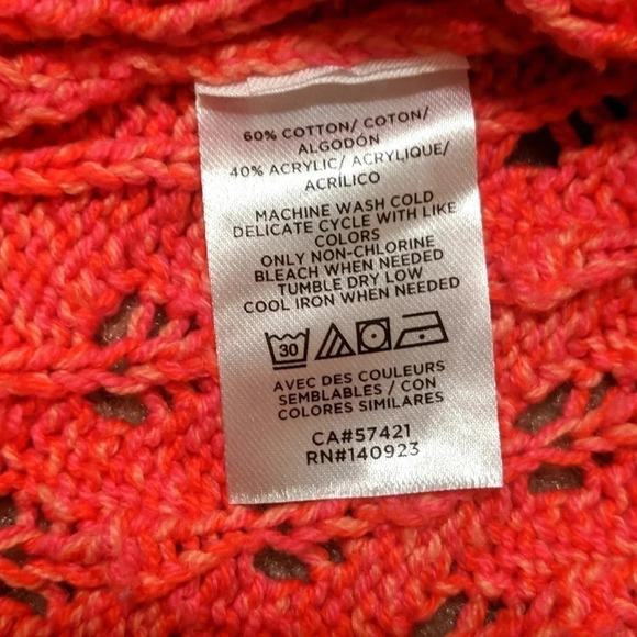 Loft Pink Long Sleeve Cable Knit Pullover Sweater, Size S - Picture 10 of 10